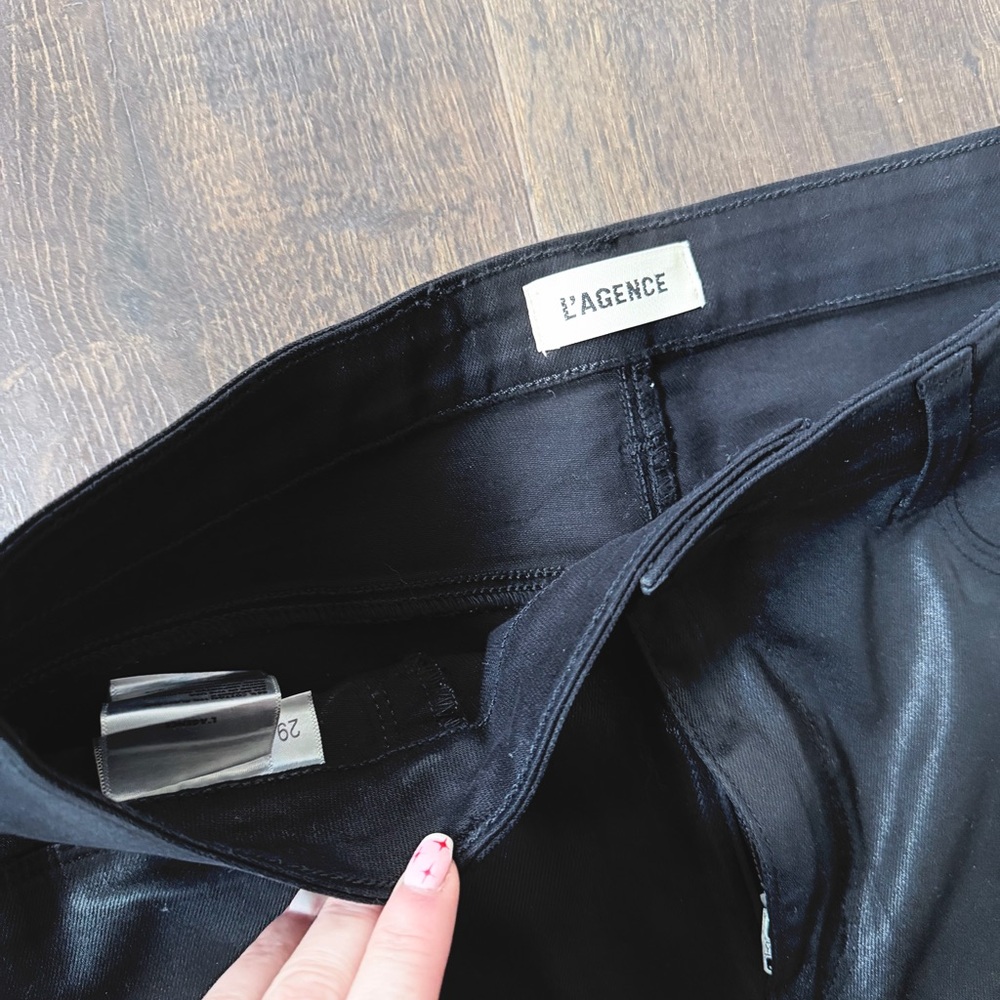 NWOT L’agence Marty Noir Coated Flares | Size: 29 - Picture 5 of 5
